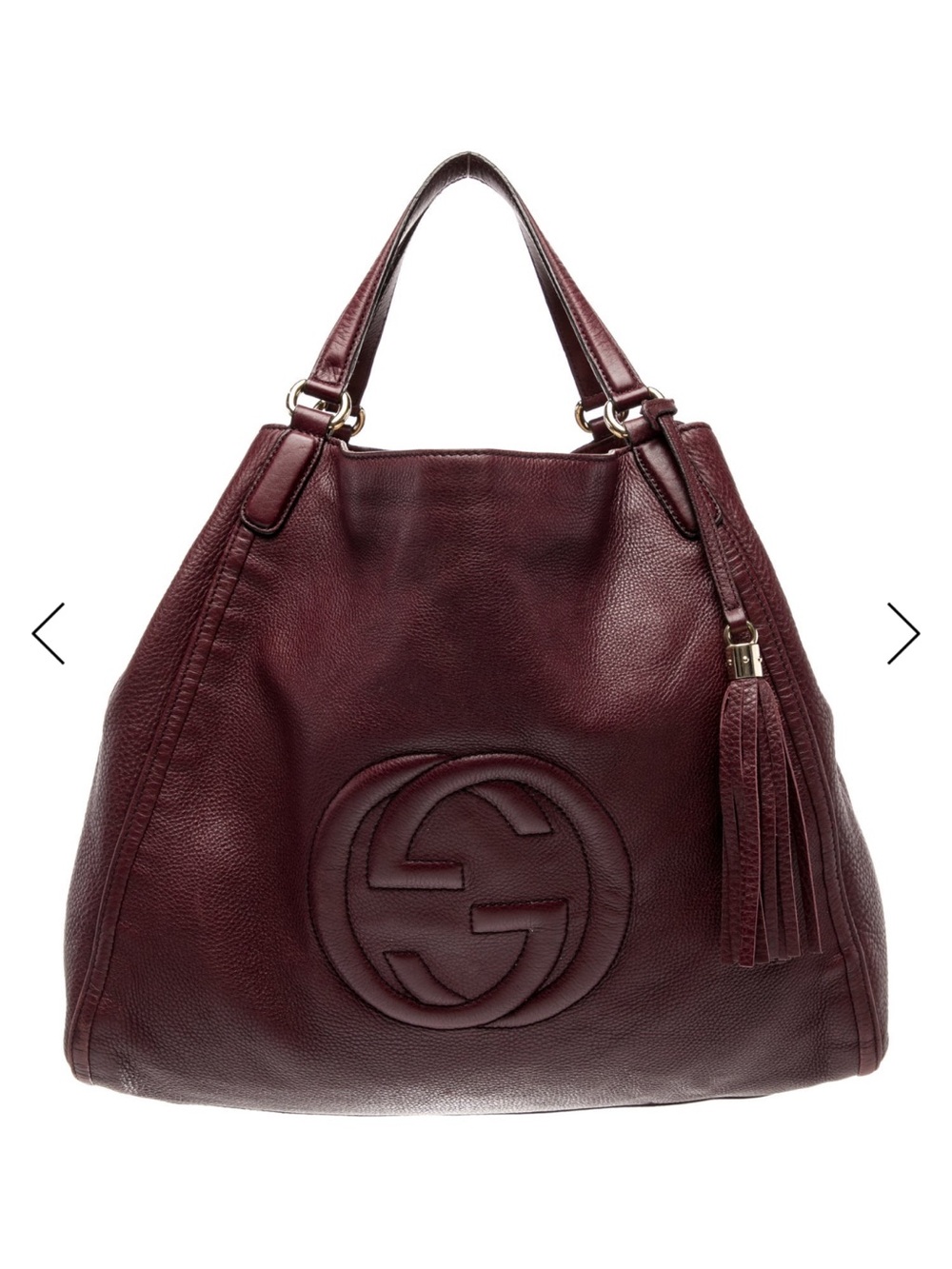 Gucci Soho Interlocking G Hobo Shoulder Tote Shopper Bag Large